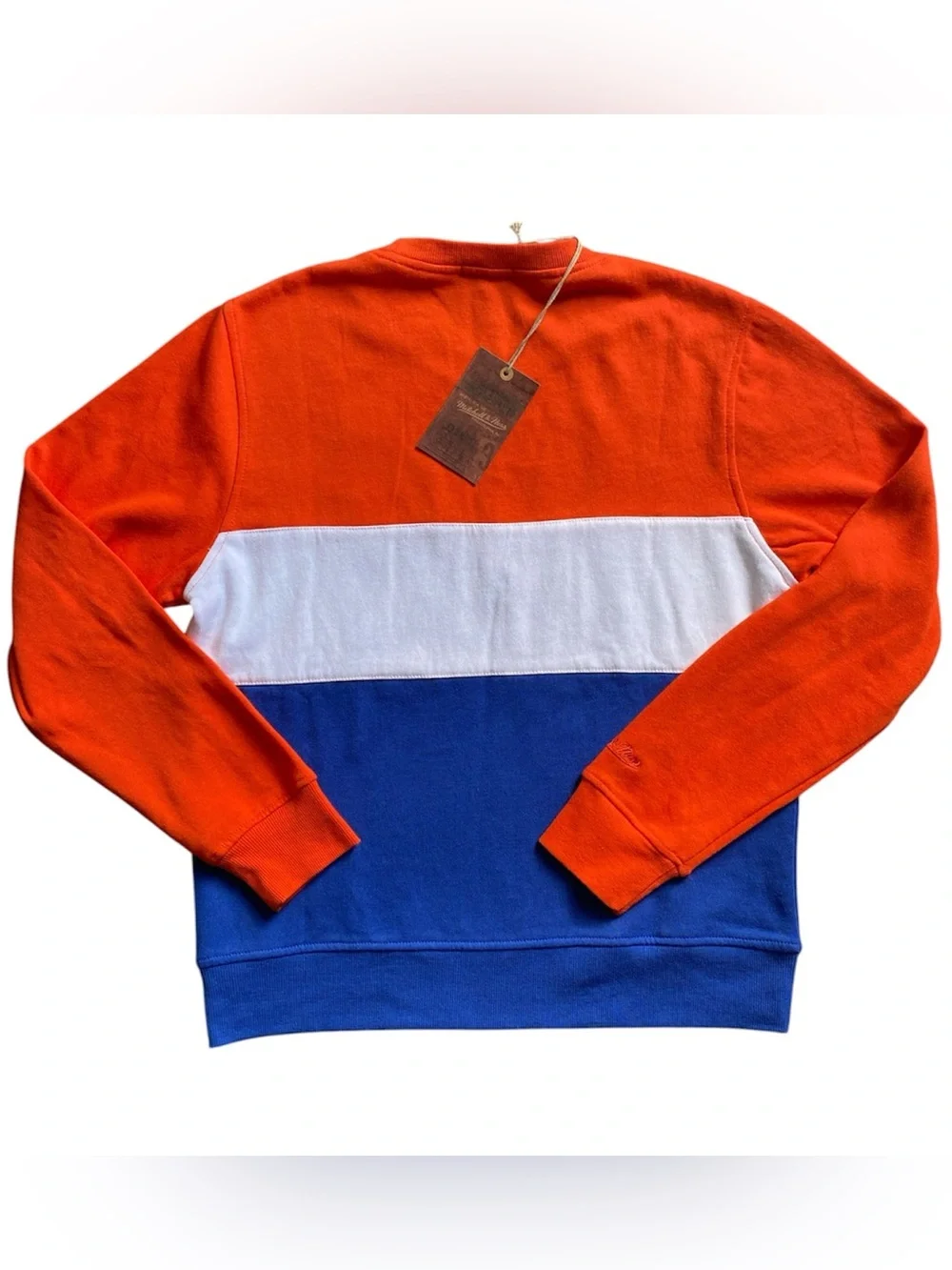 NWT Mitchell & Ness NY Knicks Crewneck Sweatshirt Womens M Hardwood Classic